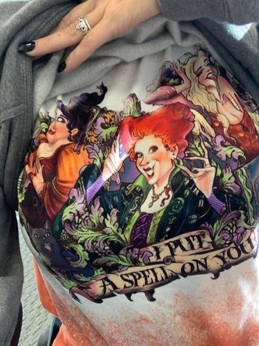 Customer photo review of I Put A Spell On You T-shirt