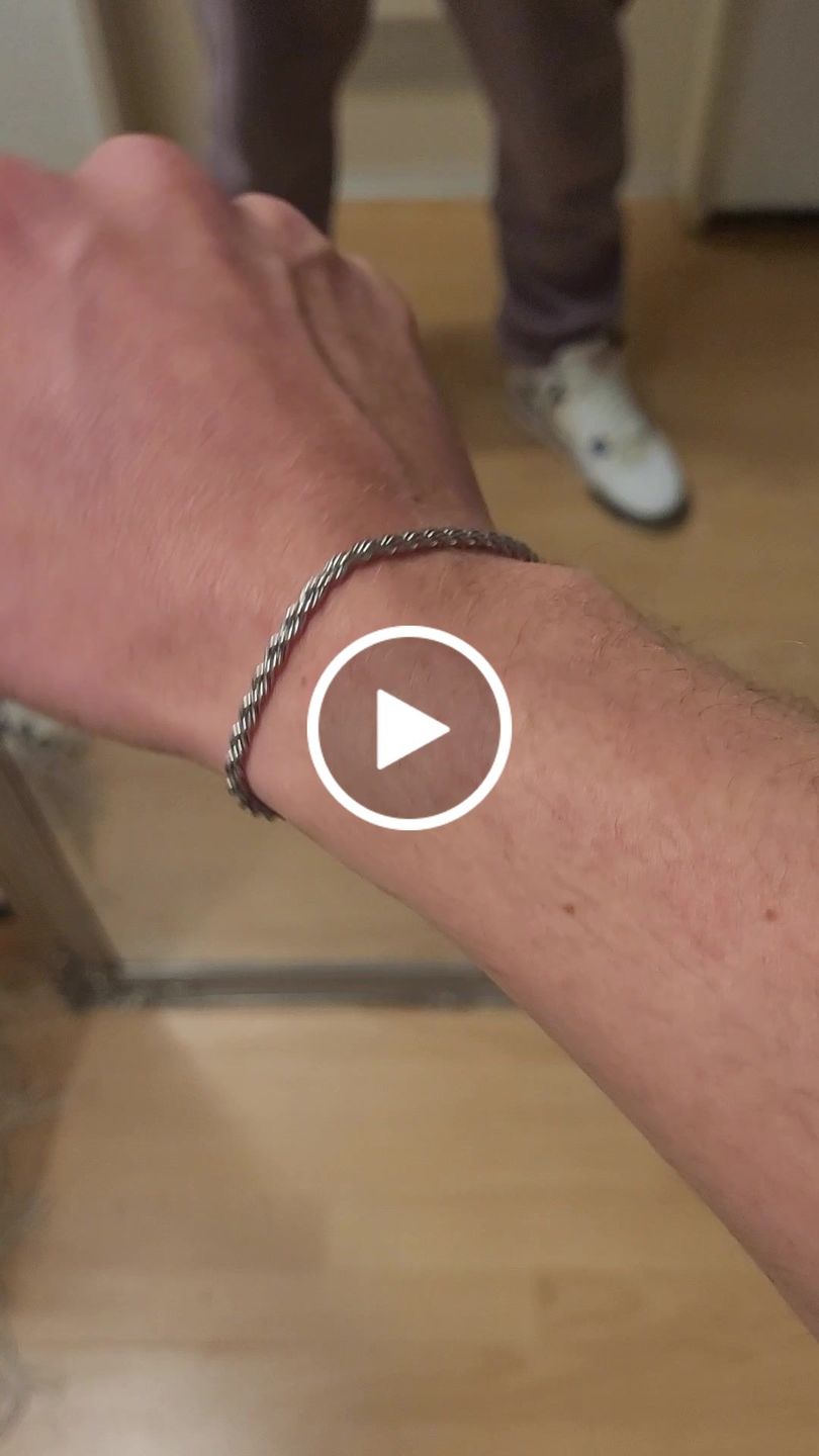Customer video review of CLEAN ROPE BRACELET. - 3MM WHITE GOLD