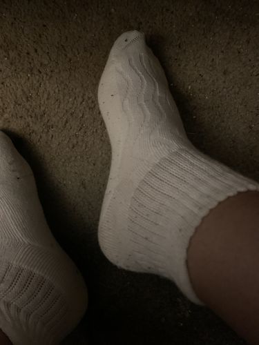 Customer photo review of Wide non-binding Bamboo diabetic socks, seamless toe, air vent with cushion sole, 6 pairs