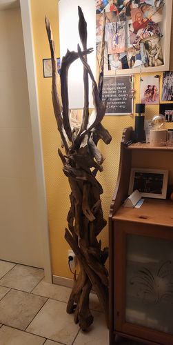 Customer photo review of Treibholz Stehlampe VILLA inkl. Lampenschirm Natur