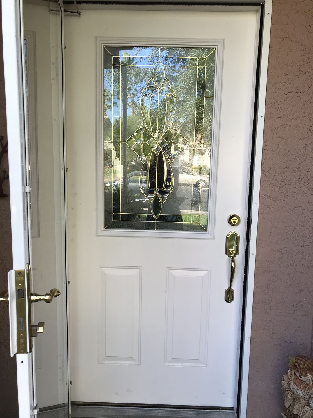 Customer photo review of Wexford Glass and Frame Kit (Half Lite 24" x 38" Frame Size)