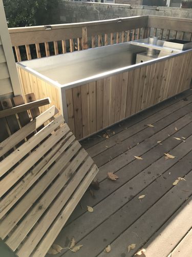 Customer photo review of Wood Burning Hot Tub