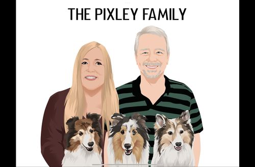 Customer photo review of Custom Fur-mily Portrait