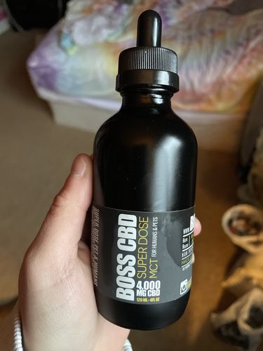 Customer photo review of MCT CBD Oil : PET & HUMAN SUPER DOSE - 4,000 MG CBD