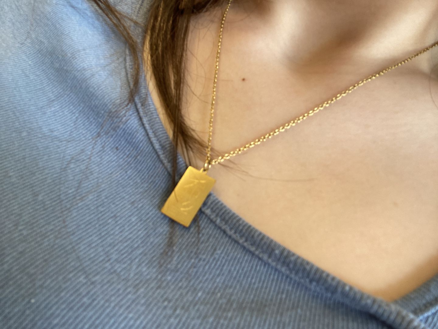 Customer photo review of Plain | Halskette + Gravur