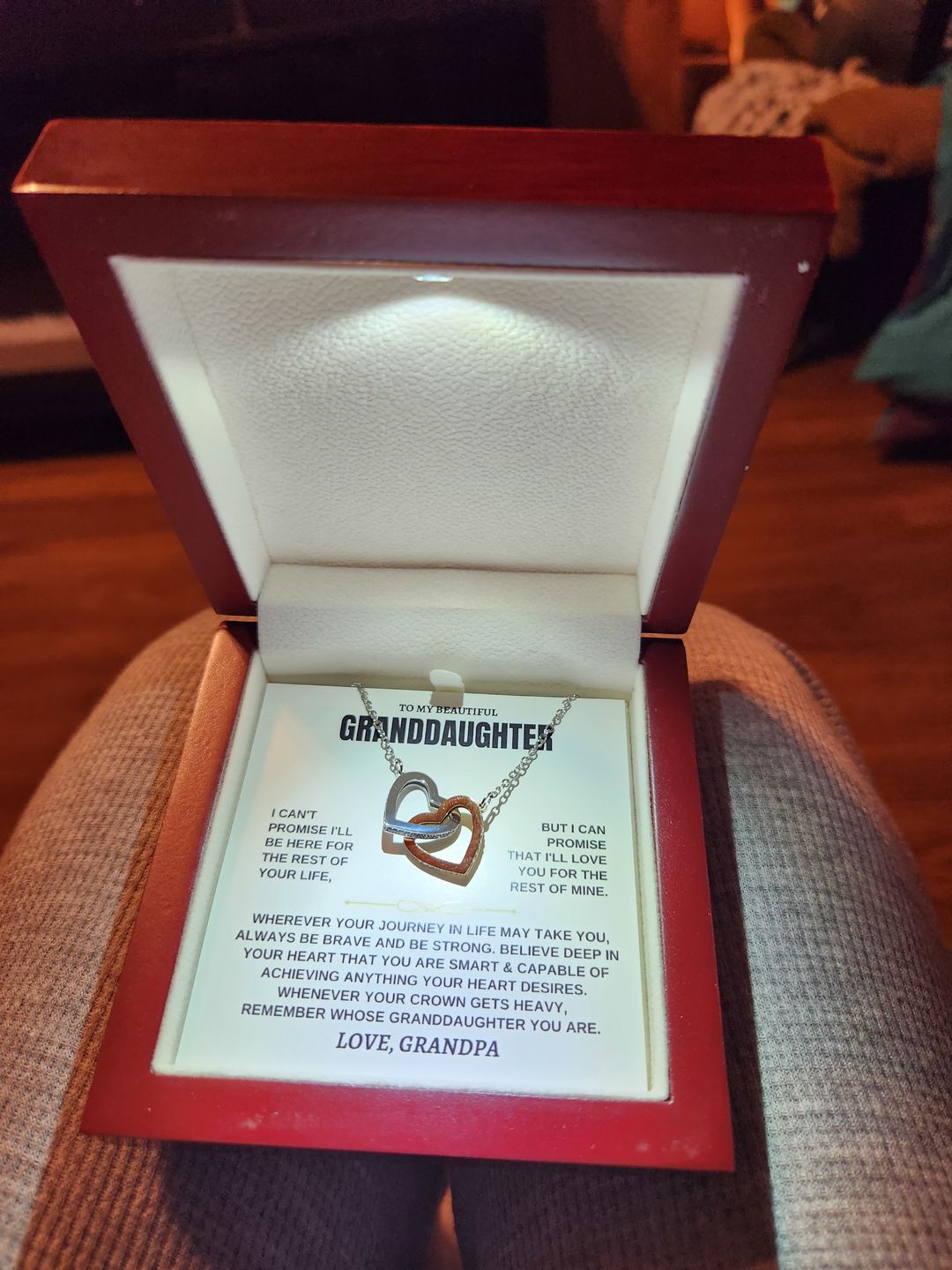 Customer photo review of [ALMOST SOLD OUT] To My Granddaughter - Love Grandpa - Beautiful Gift Set - SS117