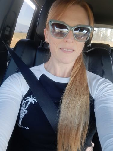 Customer photo review of Salty Savage Unisex Rock On 3/4 Sleeve Baseball Tee | Basic | Black/White