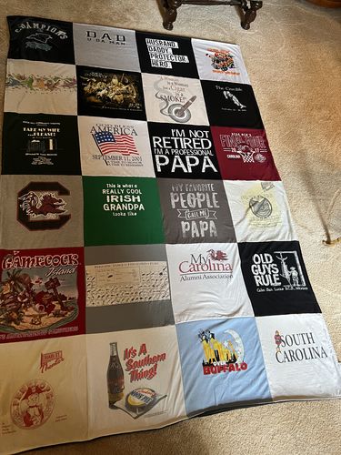 Customer photo review of Classic T-Shirt Blanket