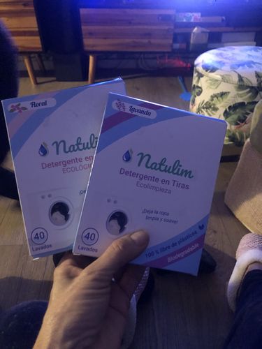 Customer photo review of Eco-Tiras de Detergente 40 lavados Natulim