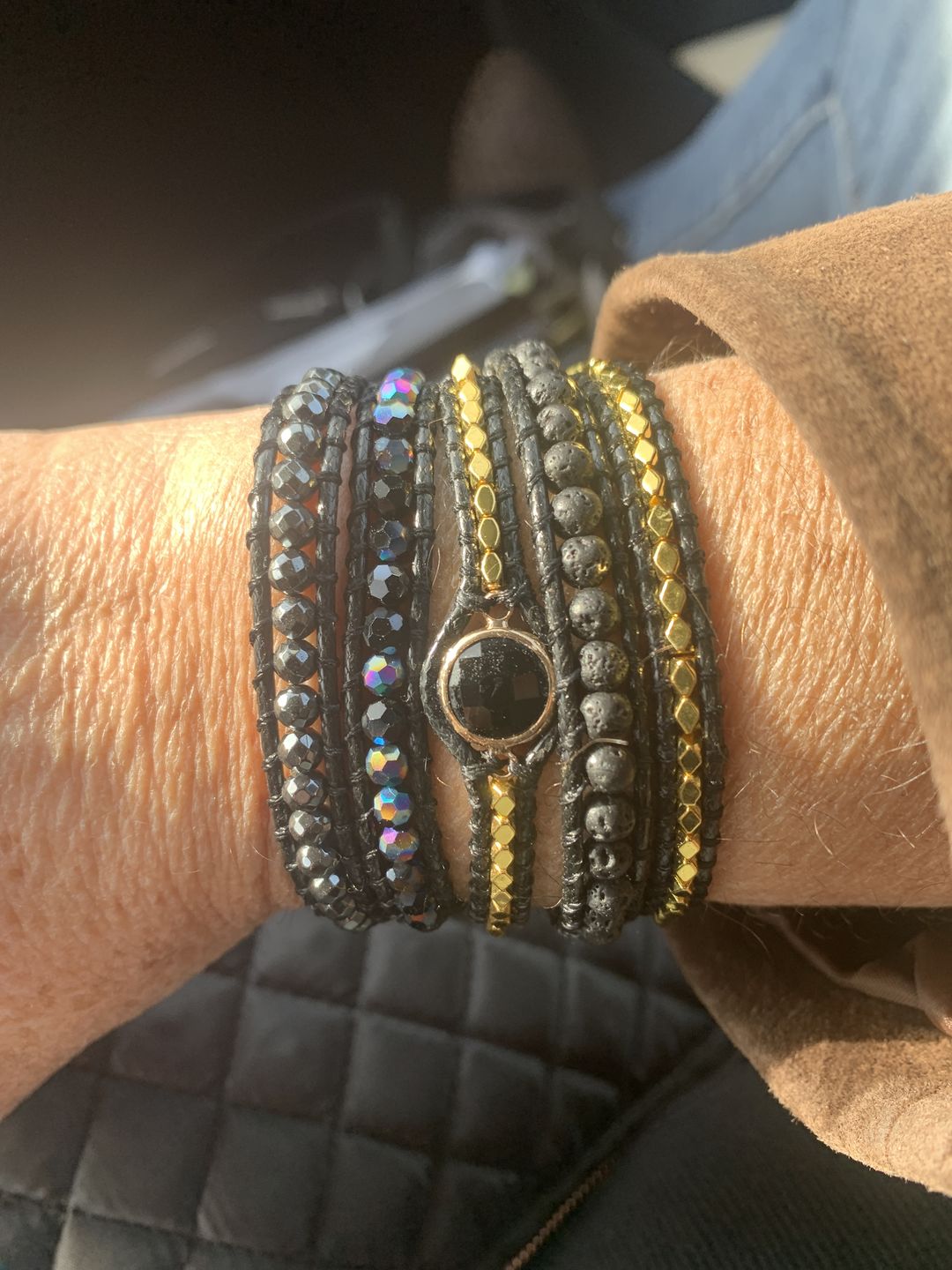 Customer photo review of Eclipse Dark Moon Bracelet