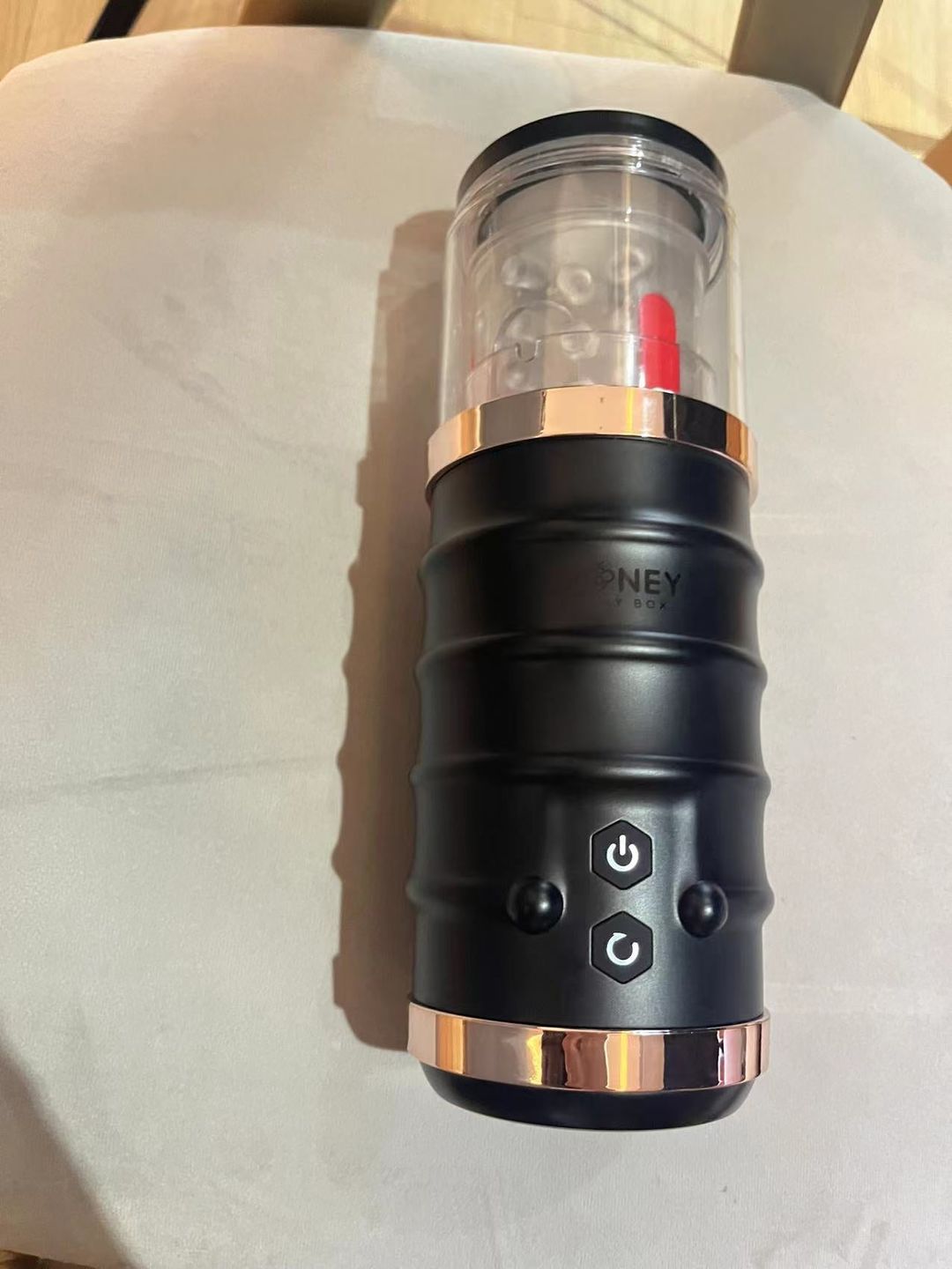 Customer photo review of WARRIOR Auto Thrusting Stroker Automatic Male Masturbator