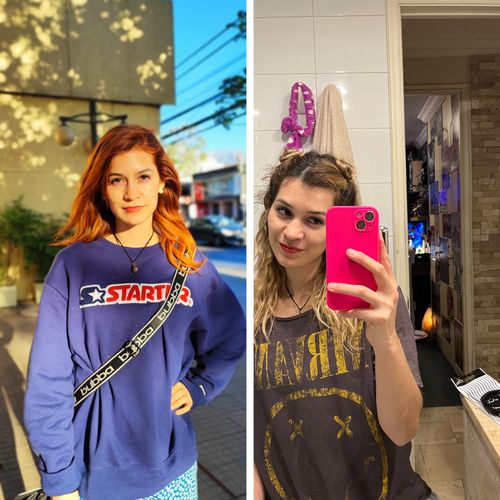 Reseña con foto de un cliente sobre Henna Jamila Hair