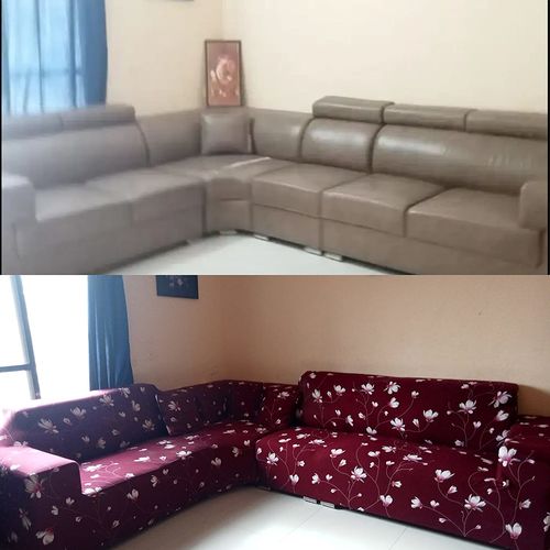 Customer photo review of 50% SALE - Elastic Couch Cover