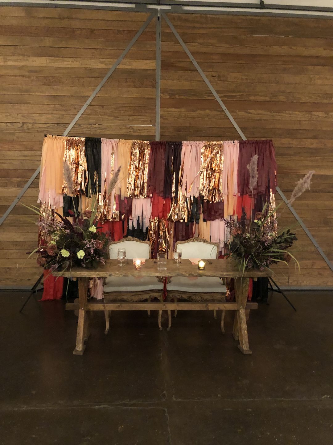 Customer photo review of CUSTOM Fringe Backdrop