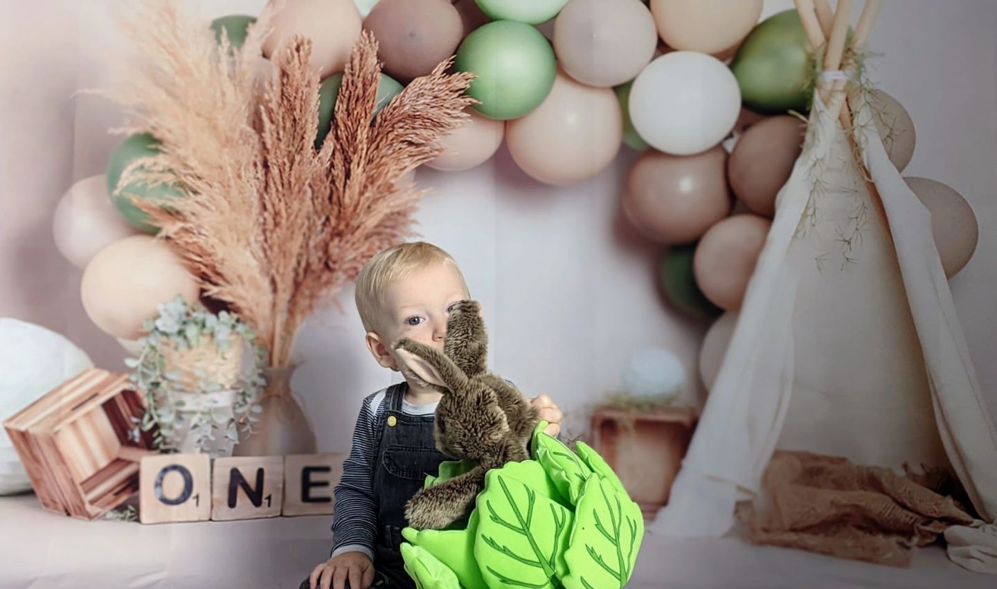 Customer photo review of Lapin dans une laitue avec 3 mini bêtes Marionnette