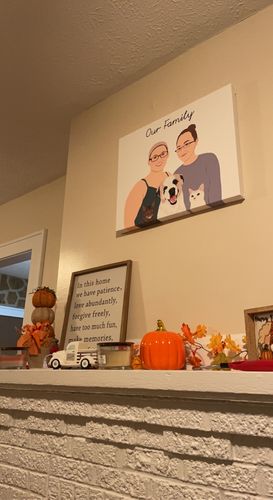 Customer photo review of Custom Fur-mily Portrait