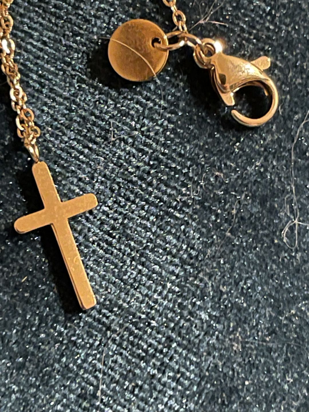 Customer photo review of Cross Necklace