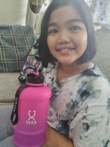 Customer photo review of [NEW] BubbleGum Flip Cap 1.5L Oversized Bottle