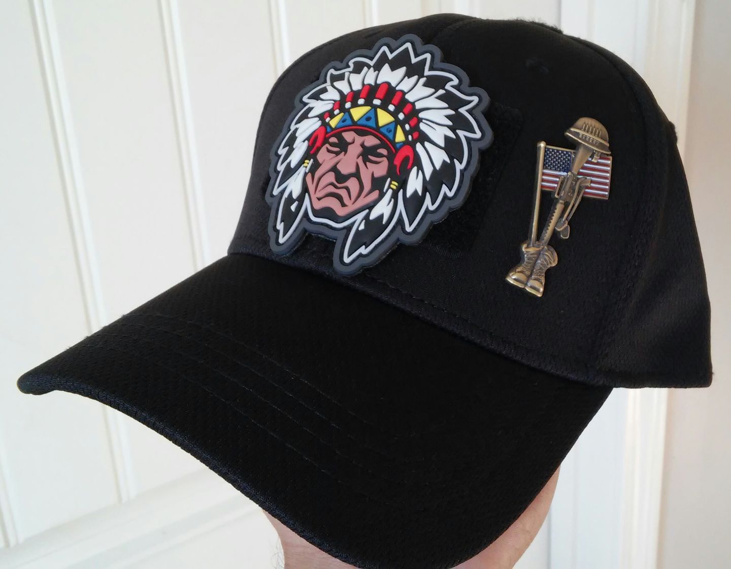Customer photo review of Fallen Soldier USA Memorial Pin