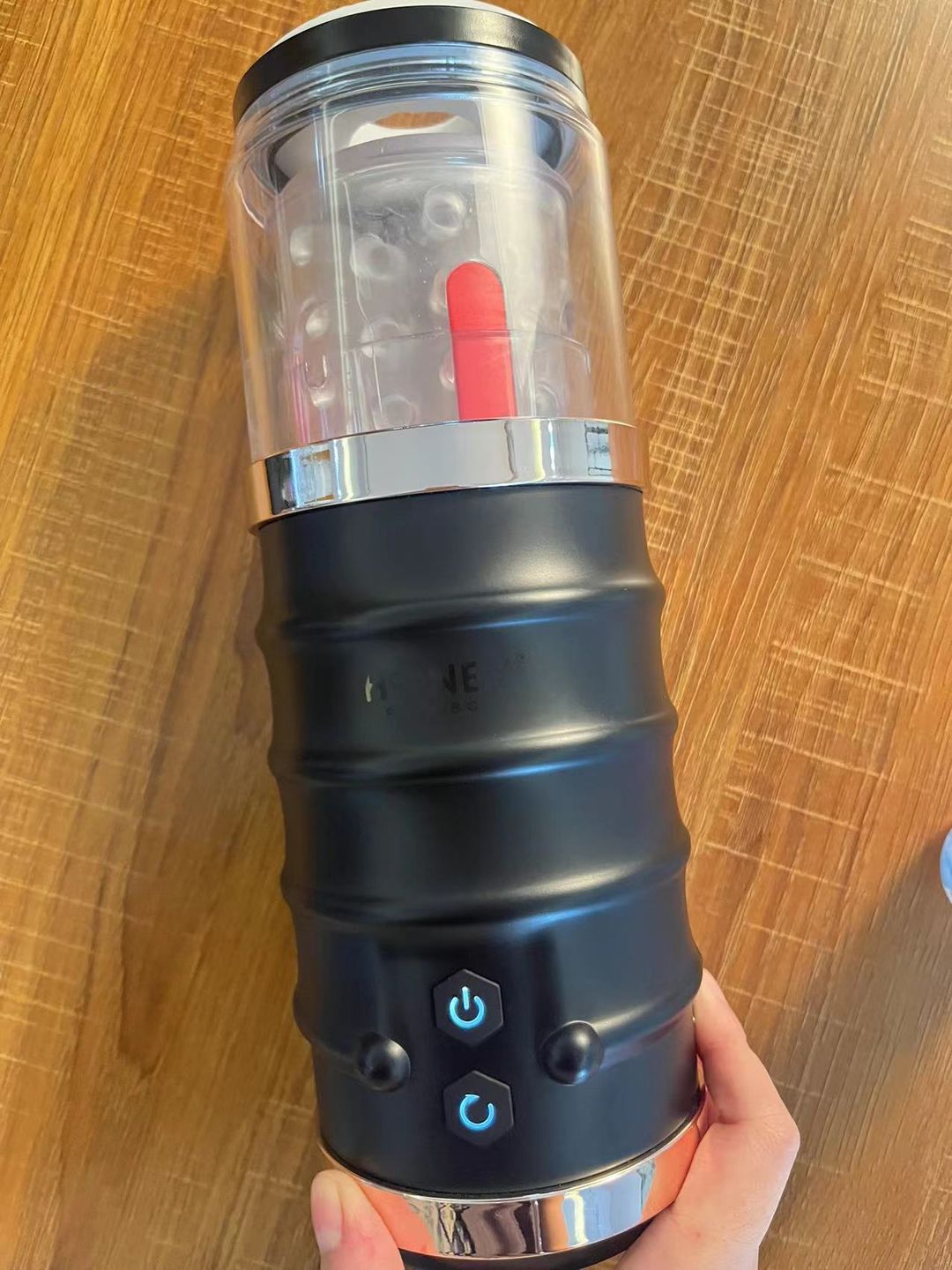 Customer photo review of WARRIOR Auto Thrusting Stroker Automatic Male Masturbator