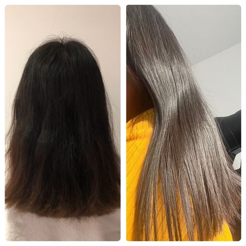 Customer photo review of Mascarilla de Ajo y Coco
