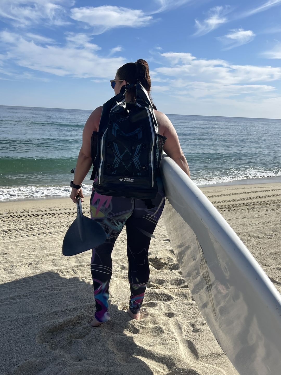 Customer photo review of Waterproof Dry Bag Backpack with extendable bottom compartment