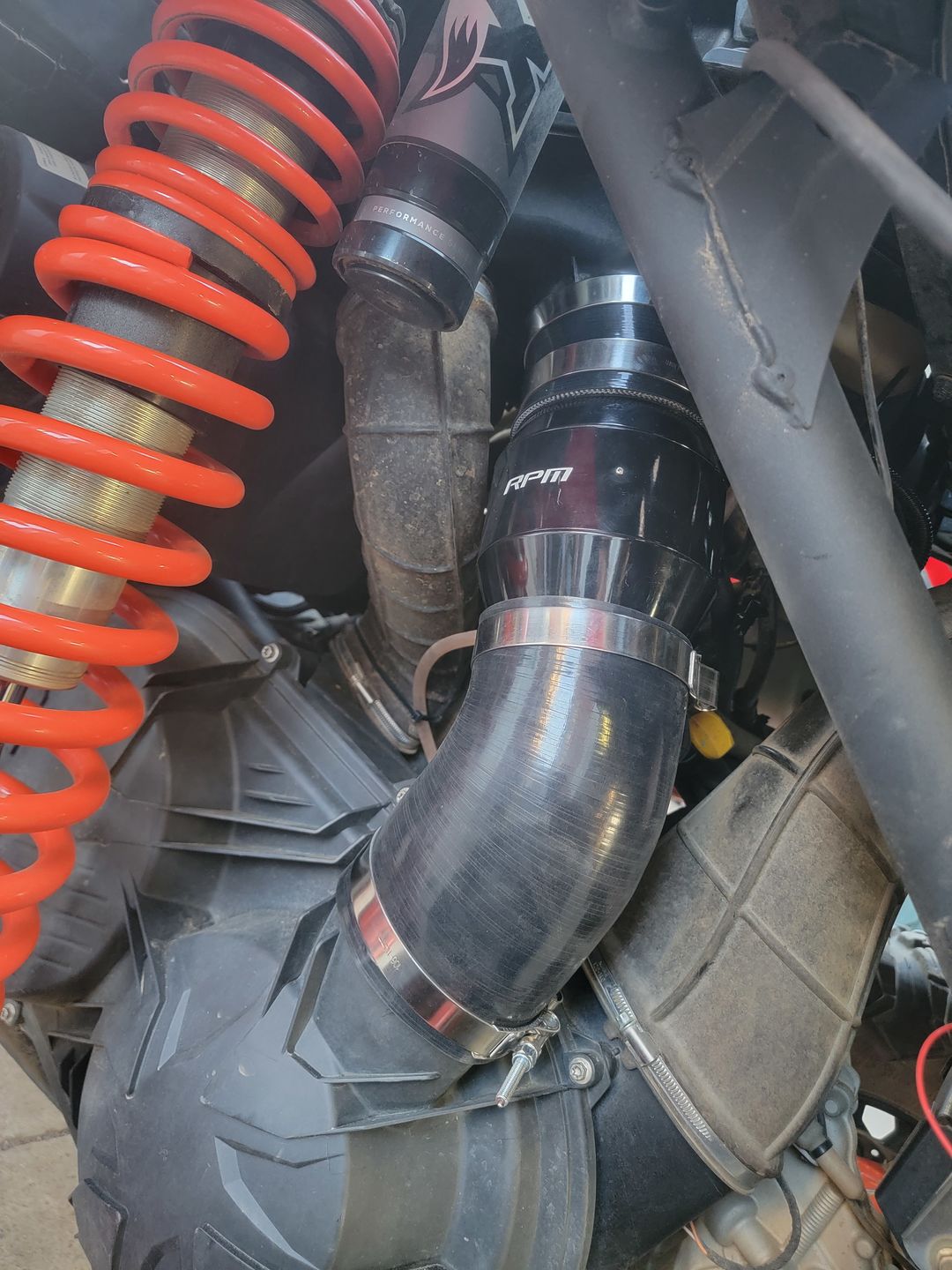 Customer photo review of RPM Can-Am Maverick X3 "ECF" Electric Clutch Fan Kit ~ Lower Clutch / Belt Temperature