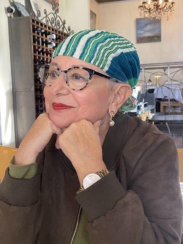 Customer photo review of Cubic Zirconia CD Pearl Dangle Earrings