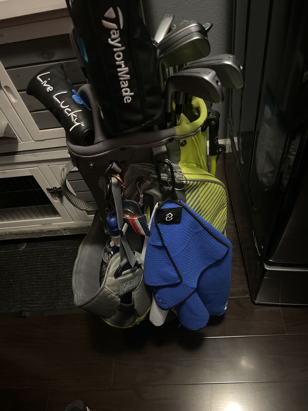 Customer photo review of The Bundle - Two-Tone Magnetic Golf Towel System