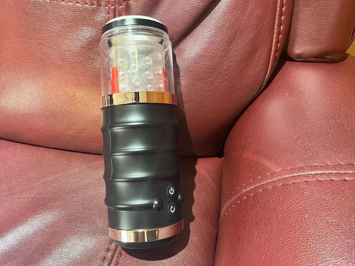 Customer photo review of WARRIOR Auto Thrusting Stroker Automatic Male Masturbator