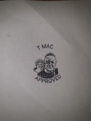 Customer photo review of Self-Inking Face Stamp