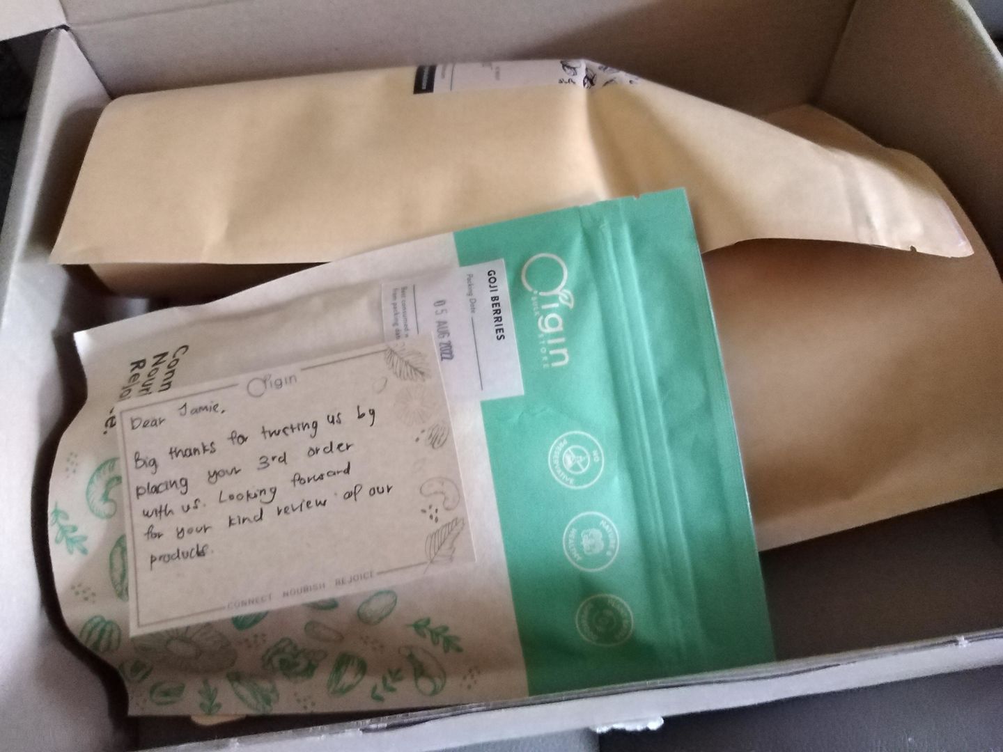 Customer photo review of Goji Berries