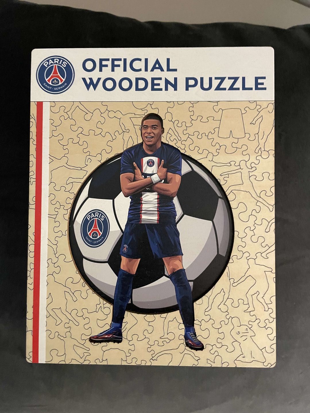 Customer photo review of Kylian Mbappé - Official Wooden Puzzle