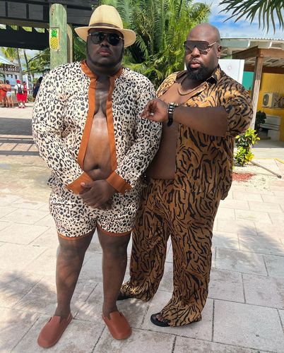 Customer photo review of Mens Leopard Print 2 Piece Set SKUJ14231