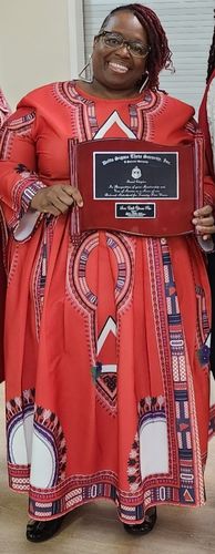 Customer photo review of Dashiki Dress- Delta