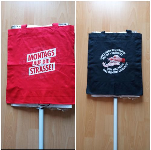 Customer photo review of STOFFTASCHE • MONTAGS AUF DIE STRASSE