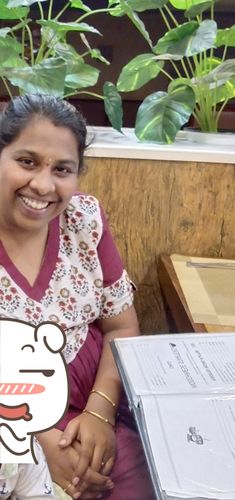 Customer photo review of Cream & Deep Maroon Block Print Maxi