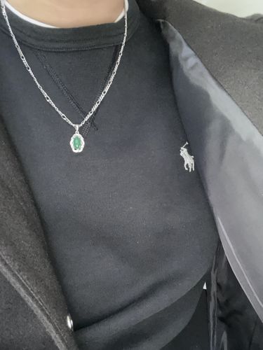 Customer photo review of .925 jaded pendant & necklace