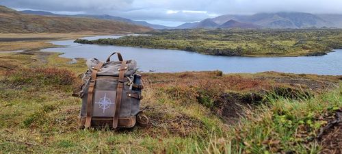 Customer photo review of Rucksack Mit Patch / Olivgrau (🌲)