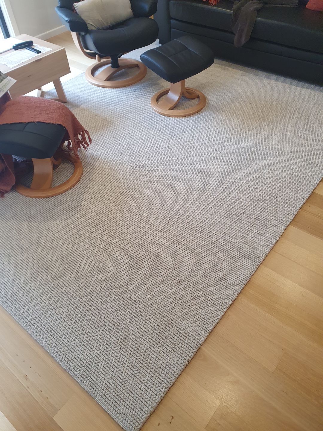 Customer photo review of Astro Natural Wool Rug
