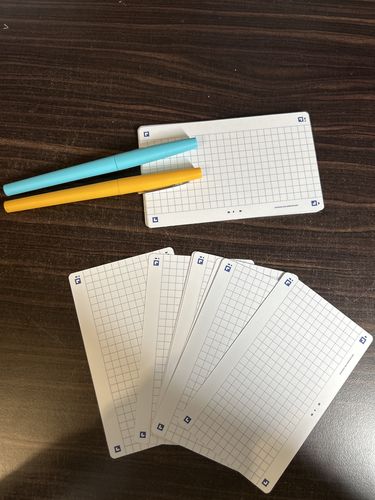 Avis photo d'un client sur Flashcards FLASH 2.0 OXFORD # 80 cartes 7,5 x 12,5 cm - petits carreaux