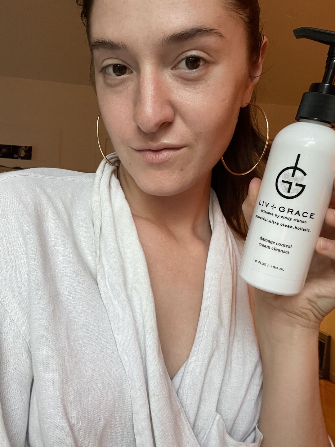 Customer photo review of Damage Control Creme Cleanser