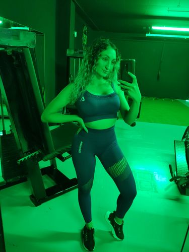 Customer photo review of Wave Compression Leggings - Pink