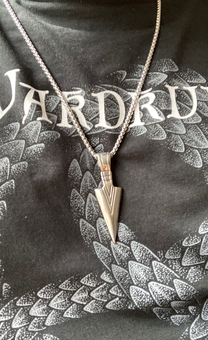Customer photo review of ARROW. - NECKLACE