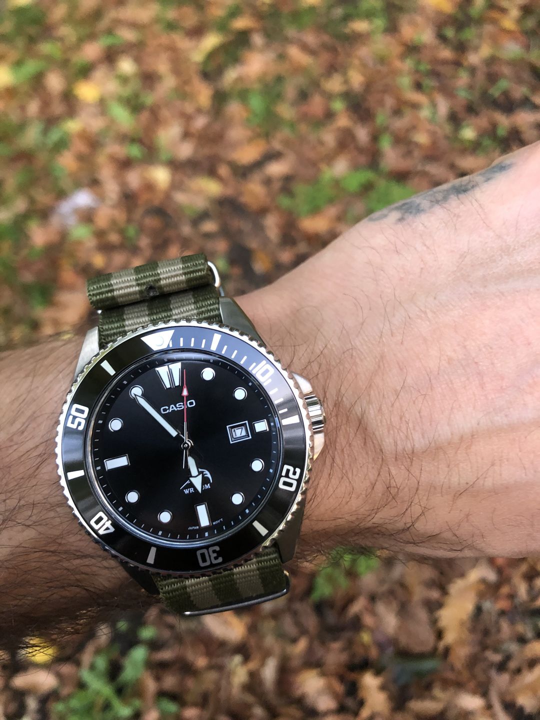 Customer photo review of Classic Military Style Strap -Olive Green and Khaki