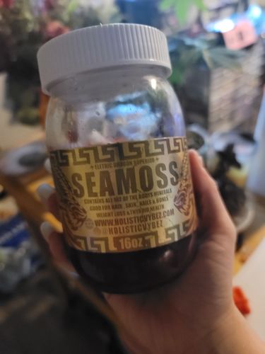 Customer photo review of Elderberry and Soursop Sea Moss Gel Trio