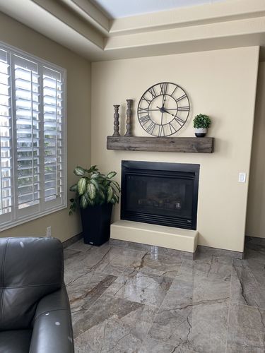 Customer photo review of Distressed Mantels