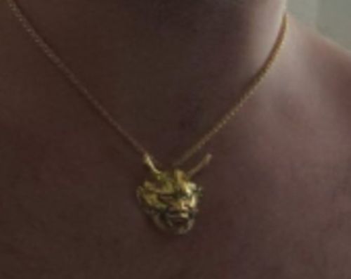 Customer photo review of Hannya Mask Chain Necklace