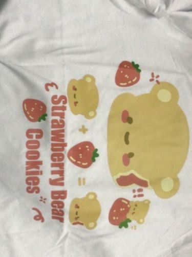 Customer photo review of Japanese T Shirt Kawaii Sweet Strawberry Comic