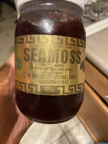 Customer photo review of Elderberry and Soursop Sea Moss Gel Trio